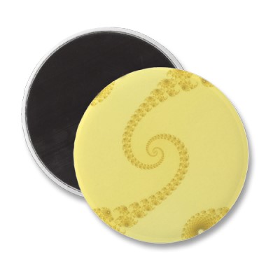 Yellow Gold Double Spiral Magnet