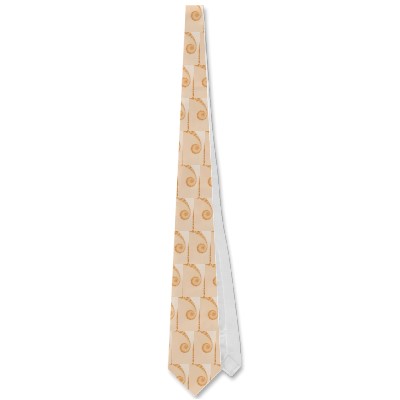 Gold Simple Spiral Tie