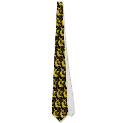 Gold Feathered Star Tie