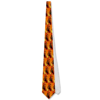 Flaming Lines Tie