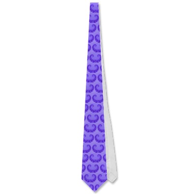 Blue Purple Heart Tie