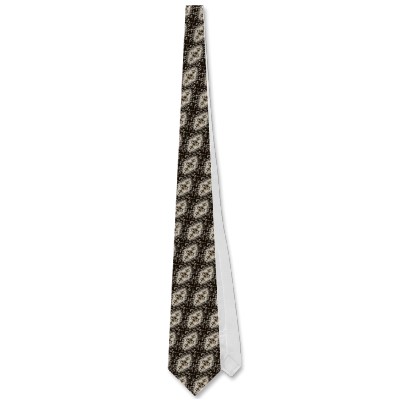 Sepia Brown Jellyfish Tie