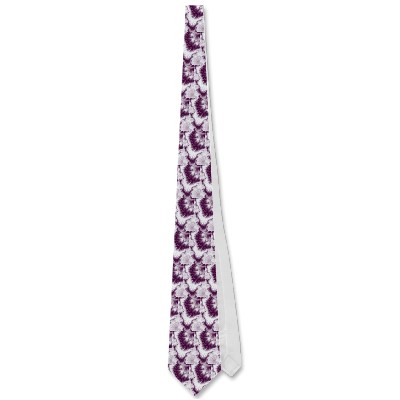 Plum Feathered Star Tie