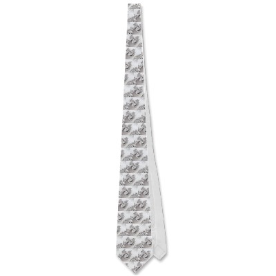 Silver Triple Twirl Tie