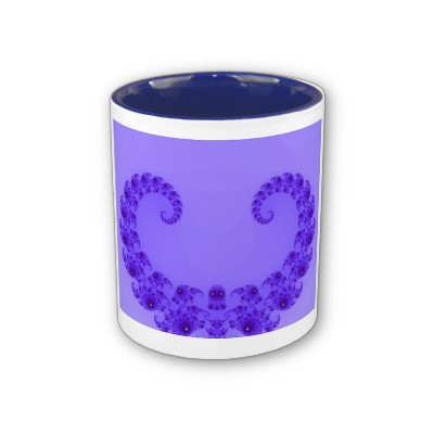 Blue Purple Heart Mug