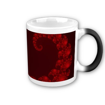 Deep Red Heart Mug