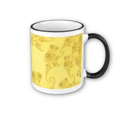 Yellow Gold Seahorse Herd Mug