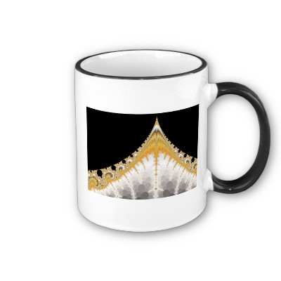 Silver and Gold Volcano Mug