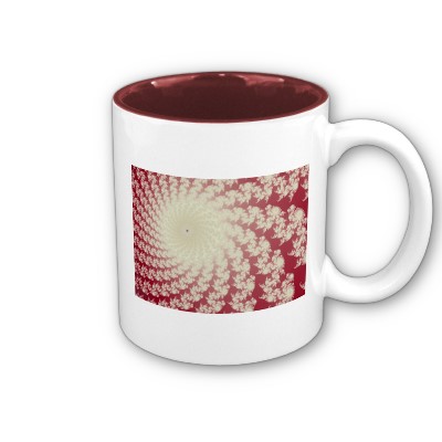 Smooth Red Whirlpool Mug