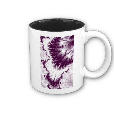 Plum Feathered Star Mug