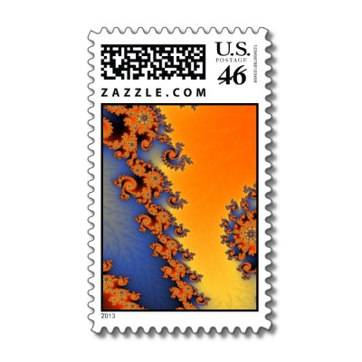 Hot Cold Lines Postage Stamp