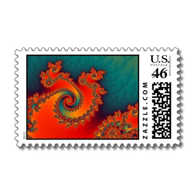 Circus Triple Twirl Postage Stamp