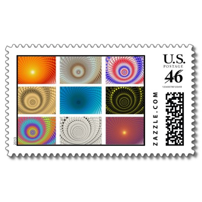 Tableau of Circles Postage Stamp