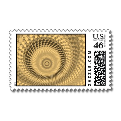 Sepia Roundalls Postage Stamp