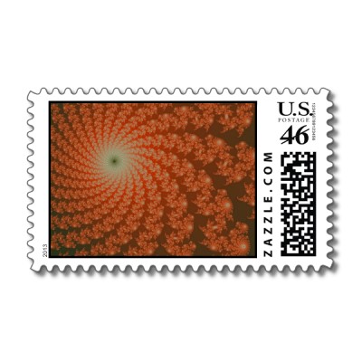 Olive Whirlpool Postage Stamp