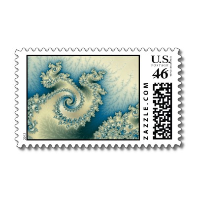 Seaside Triple Twirl Postage Stamp