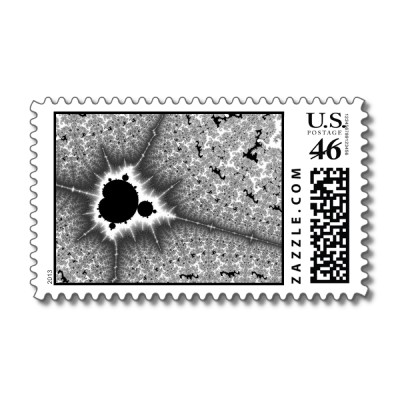 Black Mini Brot Postage Stamp
