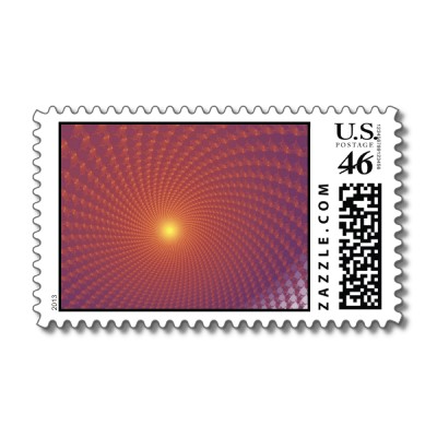 Sunset Postage Stamp