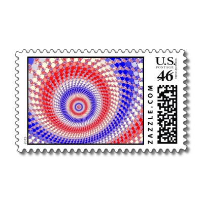 Tricolour Roundalls Postage Stamp