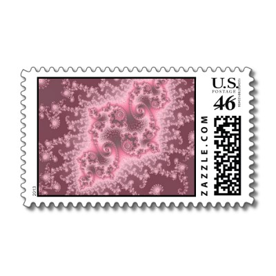 Dusky Pink Jellyfish Postage Stamp