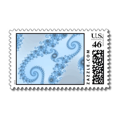 Blue Dance Postage Stamp