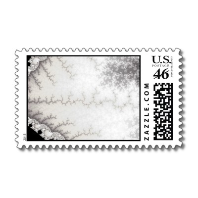 Silver Zigzag Postage Stamp