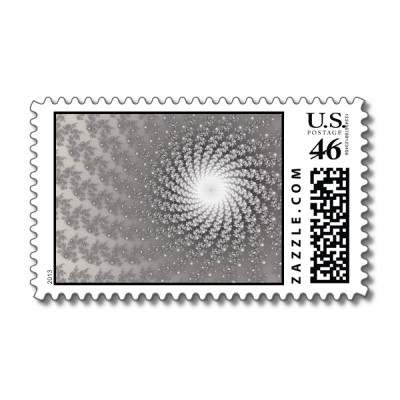Silver Whirlpool 2 Postage Stamp