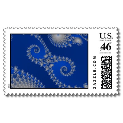 Silver Seahorse Postage Stamp