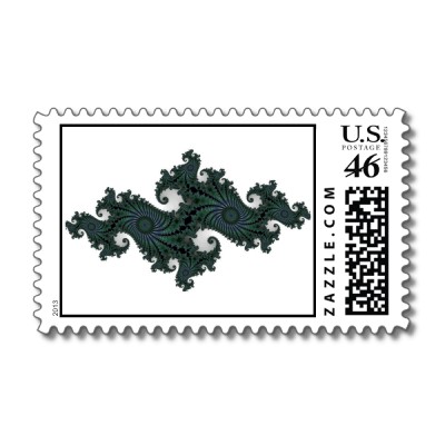 Emerald Seahorse Julia Postage Stamp