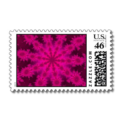 Pink Decasteer Postage Stamp
