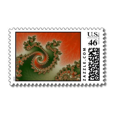 Pimento Olive Triple Twirl Postage Stamp