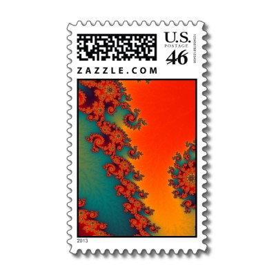 Circus Lines Postage Stamp