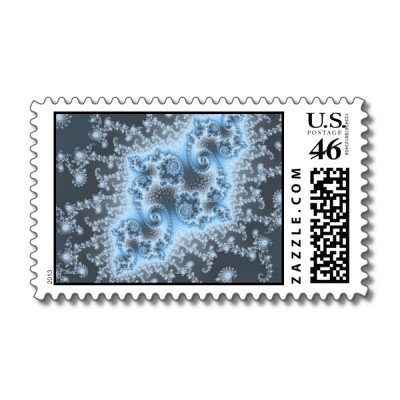 Blue Jellyfish Postage Stamp