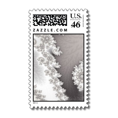 Silver Lines Postage Stamp