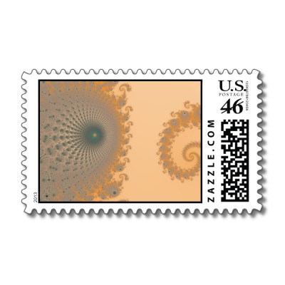 Mid Gold Spirole Postage Stamp