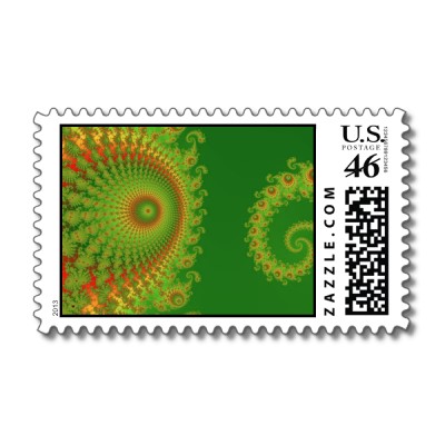 Christmas Spirole Postage Stamp