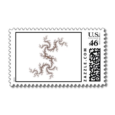 Apricot Twists Julia Postage Stamp