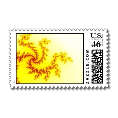 Yellow Dragon Postage Stamp