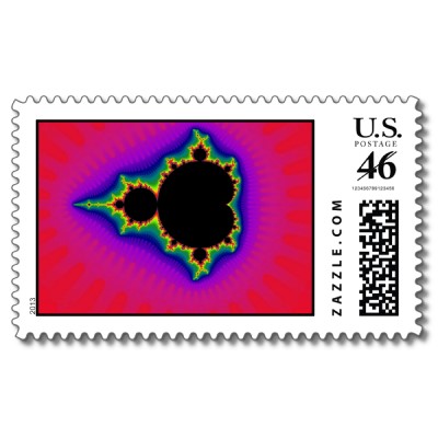 Two to Power Forty Red Postage Stamp