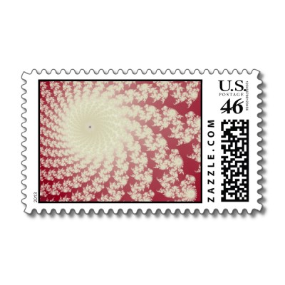 Smooth Red Whirlpool Postage Stamp