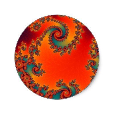 Circus Double Spiral Sticker