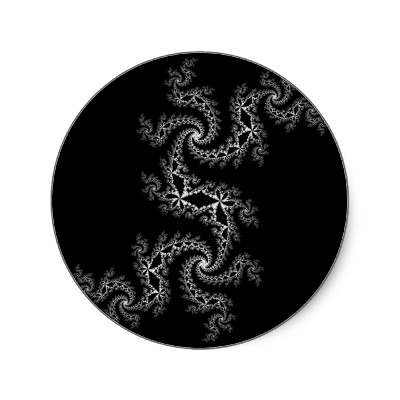 Black White Julia 300488 Sticker