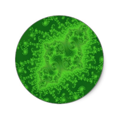 Electric Green Jellyfish Sticker