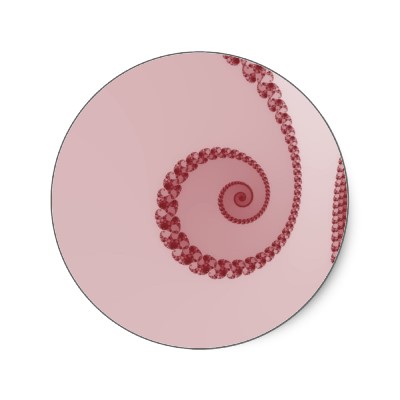 Plum Simple Spiral Sticker