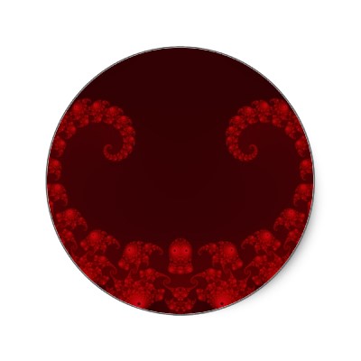 Deep Red Heart Sticker