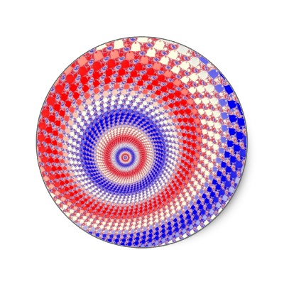 Tricolour Roundalls Sticker