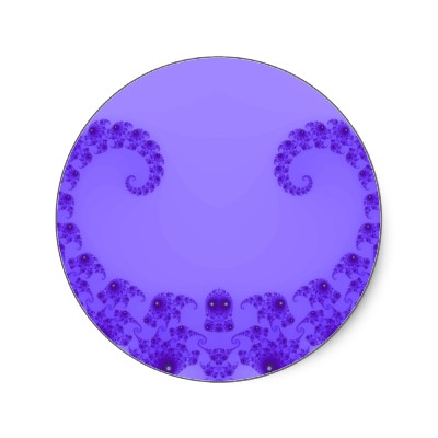 Blue Purple Heart Sticker