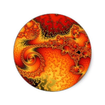 Red Hot Firepit Sticker