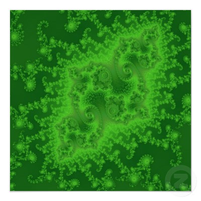 Electric Green Jellyfish Poster