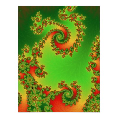 Christmas Double Spiral Poster
